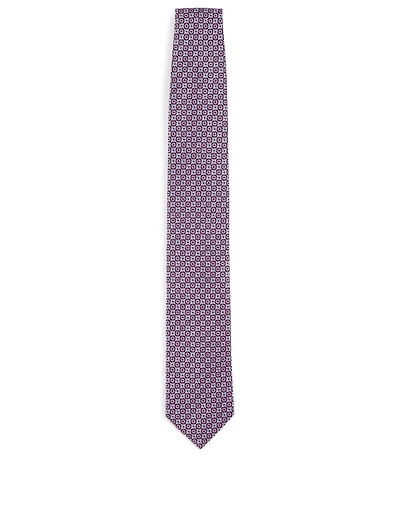 Silk Tie In Square Pattern