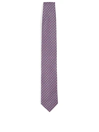 Silk Tie In Square Pattern