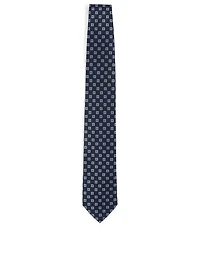 Silk Tie In Square Pattern