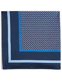 Silk Pocket Square In Check Print
