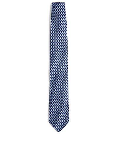 Silk Tie In Geo Print