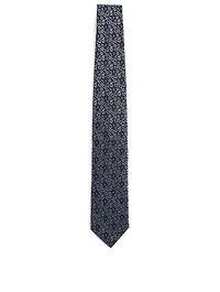Silk Tie In Paisley Pattern