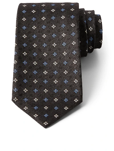 Silk Tie In Geo Pattern
