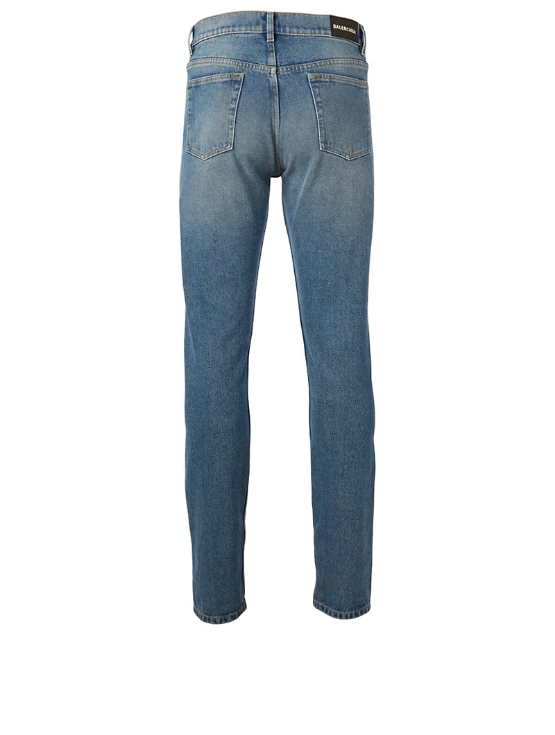 Cotton Narrow-Leg Jeans