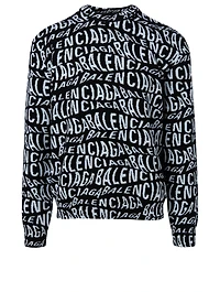 Wool-Blend Sweater Logo Print