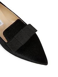 Gala Velvet Flats Lizard Print
