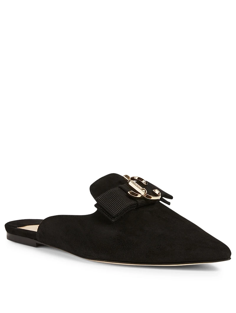 Galaxy Suede Flat Mules