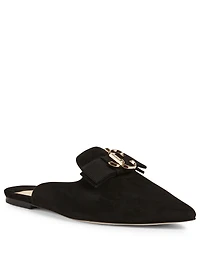 Galaxy Suede Flat Mules
