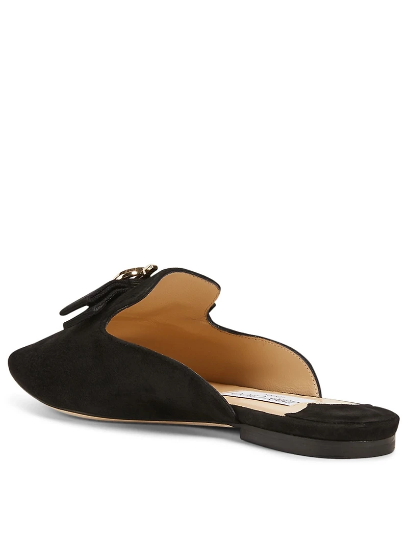 Galaxy Suede Flat Mules