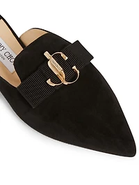 Galaxy Suede Flat Mules