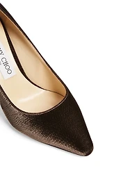Romy 85 Velvet Pumps Lizard Print