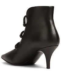 Ciconia 70 Gancini Snake Leather Heeled Ankle Boots