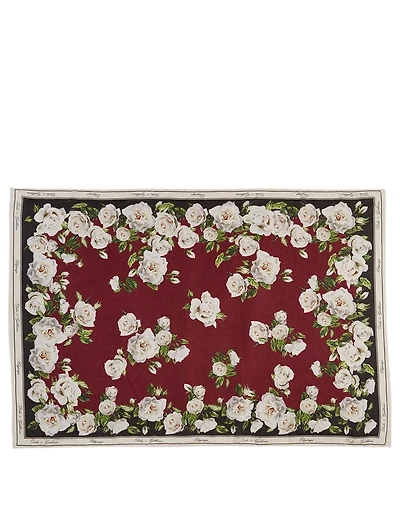 Modal And Cashmere Scarf In Floral Print