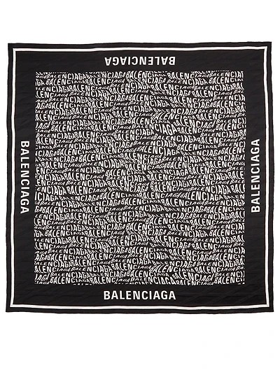 Silk Scarf In Logo Print