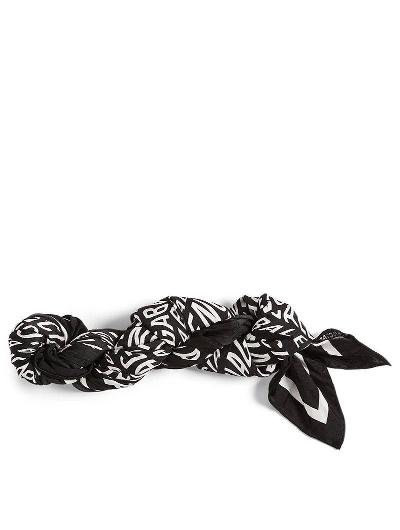 Silk Scarf In Logo Print