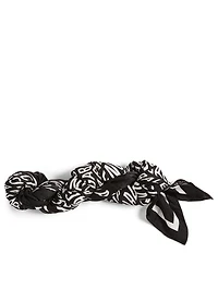 Silk Scarf In Logo Print