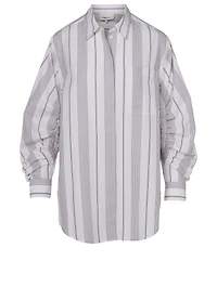 Cotton Shirt Stripe Print