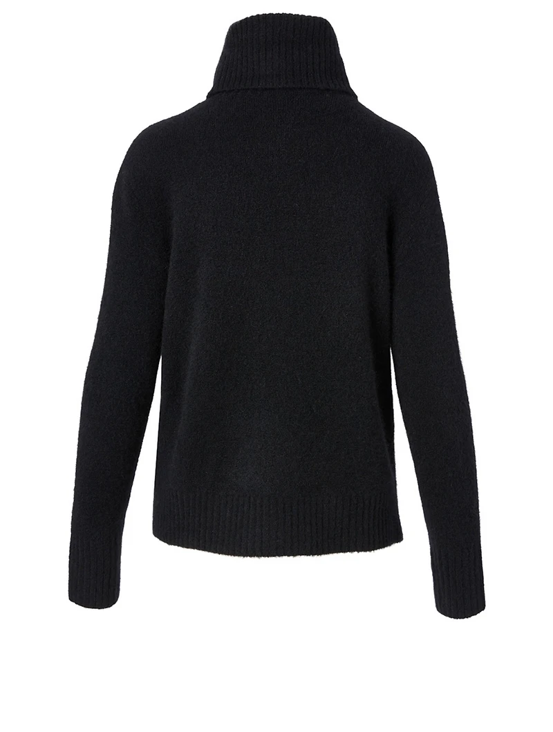 Wool-Blend Fringe Sweater