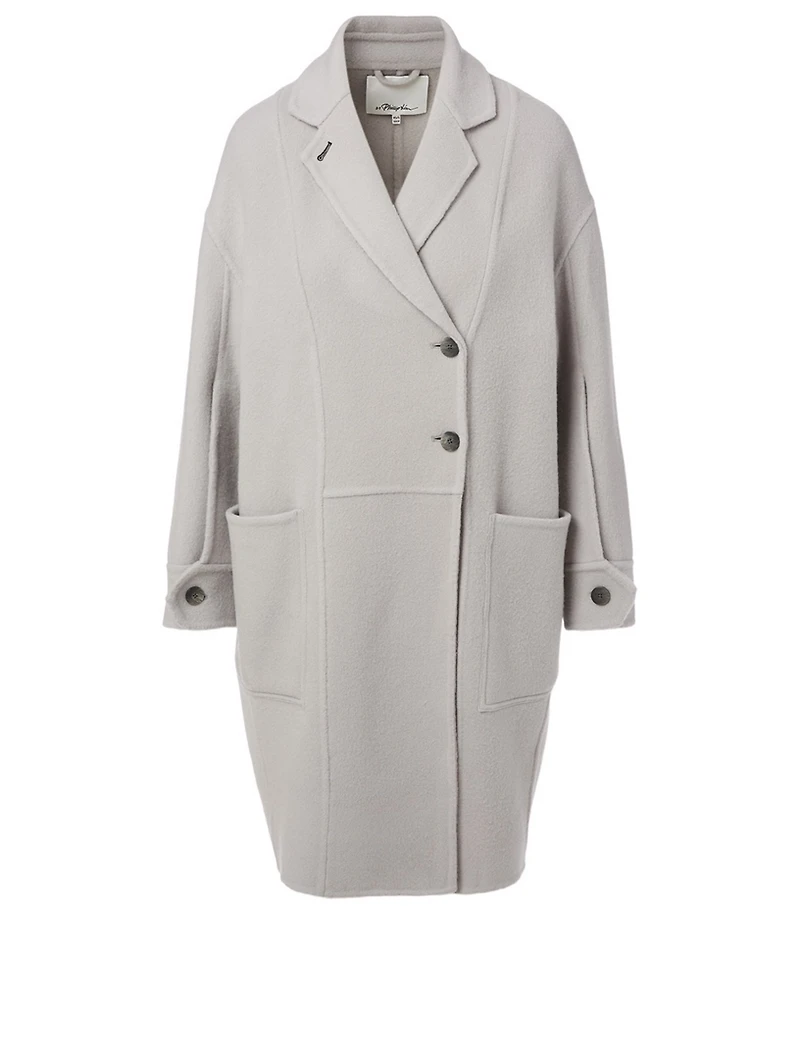 Merino Wool Oversized Long Coat