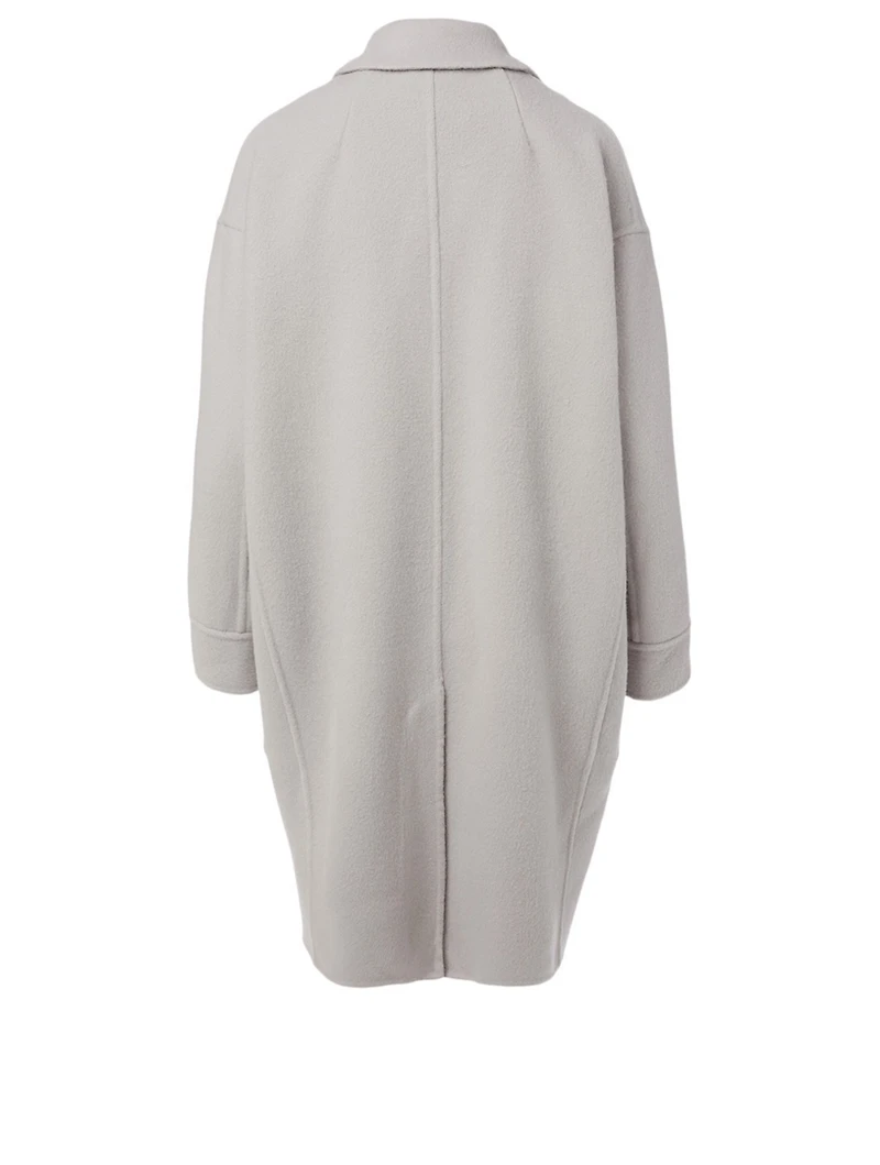 Merino Wool Oversized Long Coat