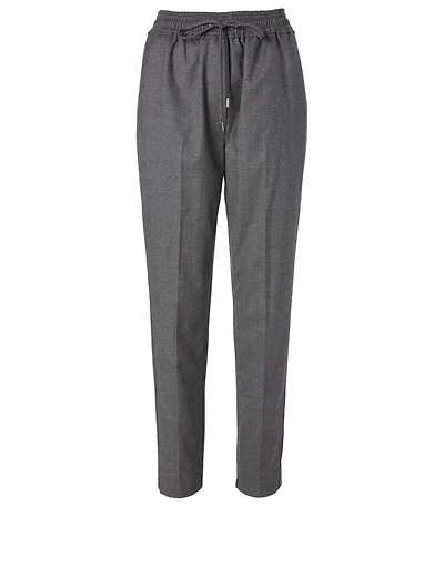 Wool Stretch Track Pants