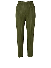 Pleated Cropped Pants
