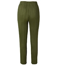 Pleated Cropped Pants