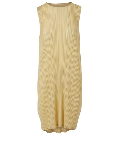 Pleated Shift Dress