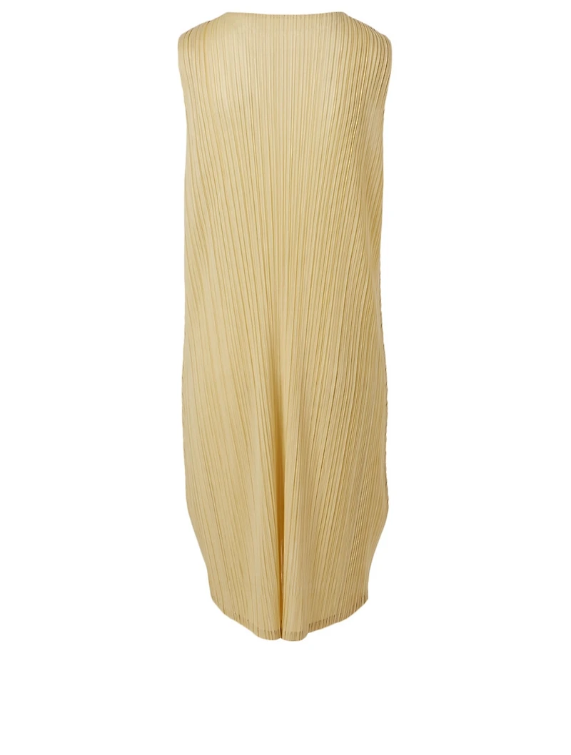 Pleated Shift Dress