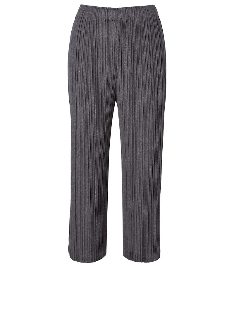 Pleated Wide-Leg Pants