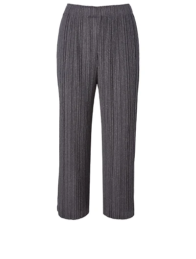 Pleated Wide-Leg Pants