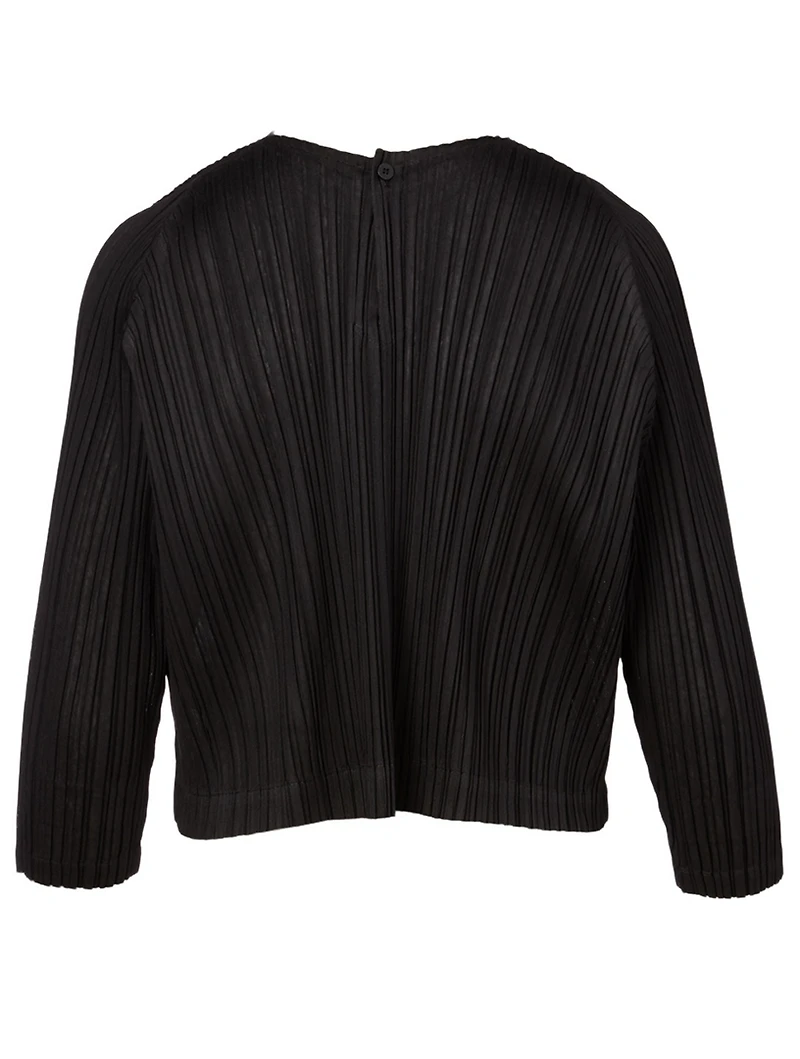 Pleated Roundneck Top