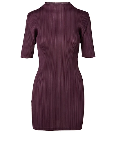 Pleated Mini Dress