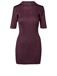 Pleated Mini Dress