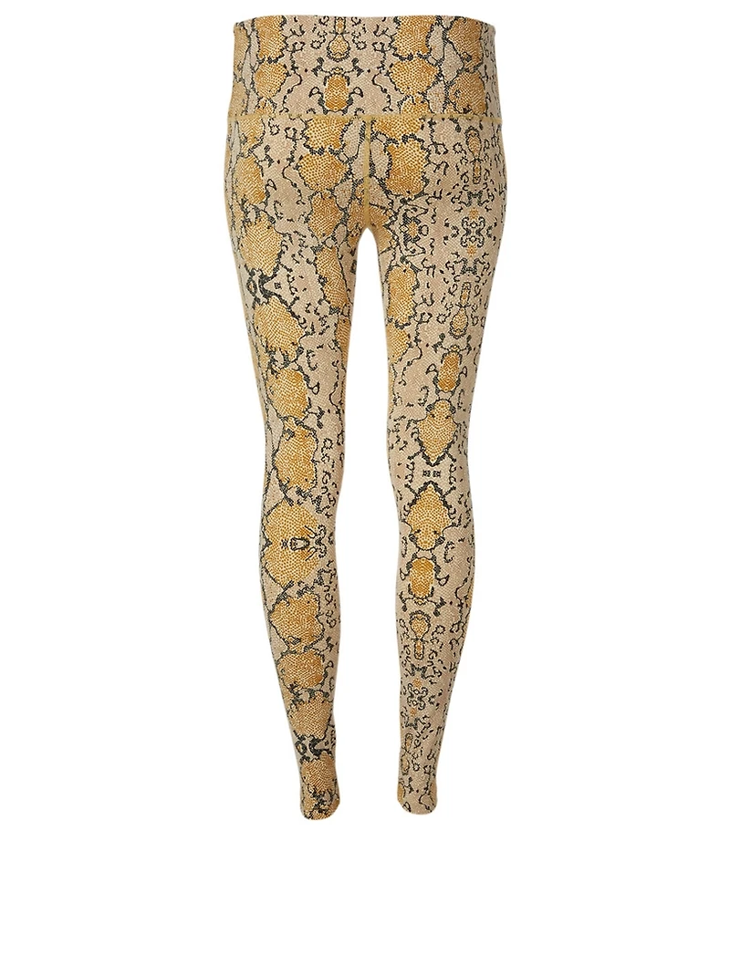 Estrella High-Waisted Leggings In Snake Print