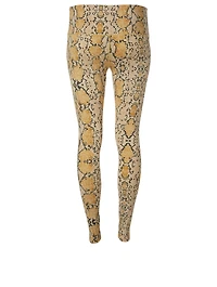 Estrella High-Waisted Leggings In Snake Print