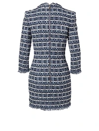 Cotton-Blend Tweed Dress