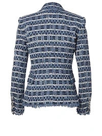 Cotton-Blend Tweed Blazer