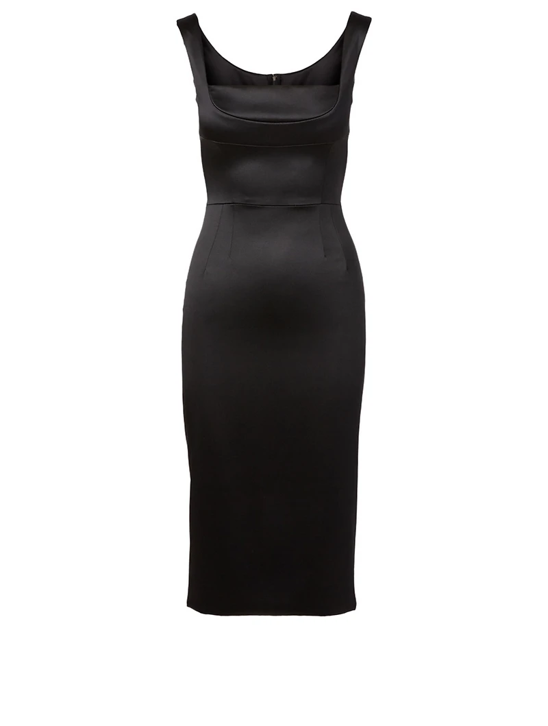 Duchess Satin Midi Dress