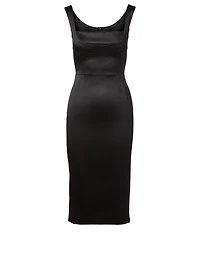 Duchess Satin Midi Dress