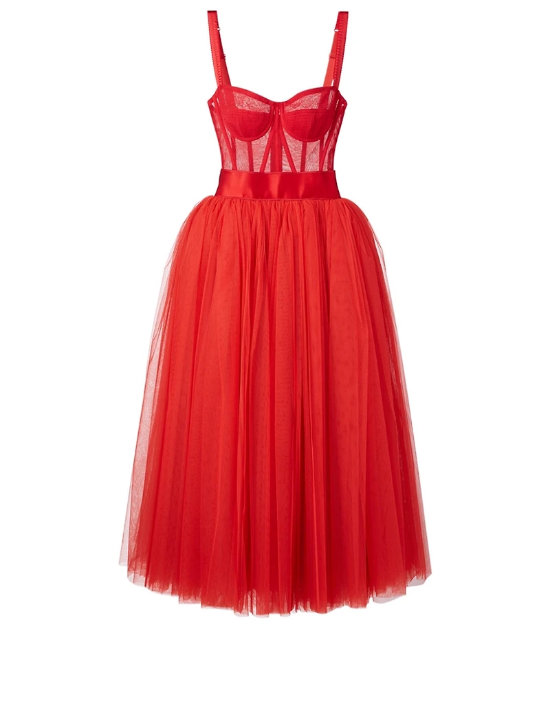 Bambola Tulle Midi Dress