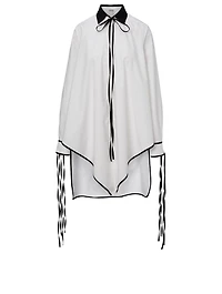 Cotton Pointed Hem Shirt