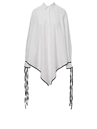 Cotton Pointed Hem Shirt