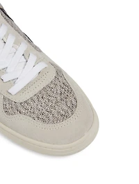 V-10 Flannel And Suede Sneakers