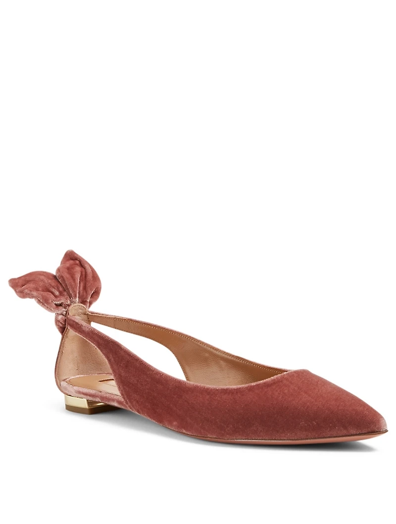 Deneuve Velvet Ballet Flats