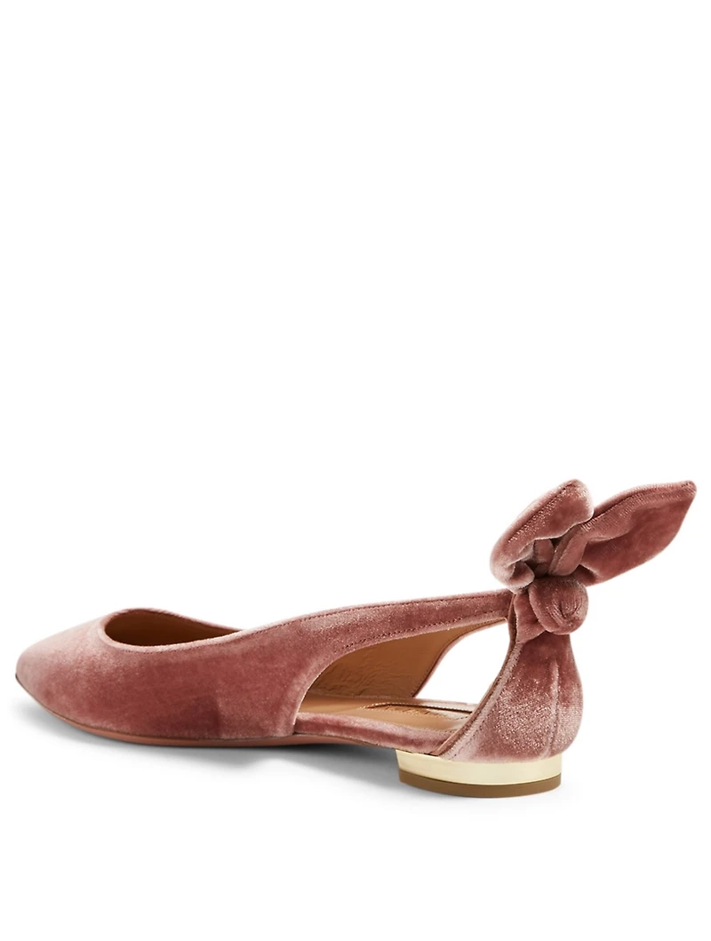 Deneuve Velvet Ballet Flats