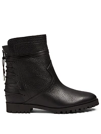 Panther Leather Ankle Boots
