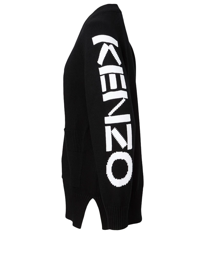 Logo Zip Cardigan