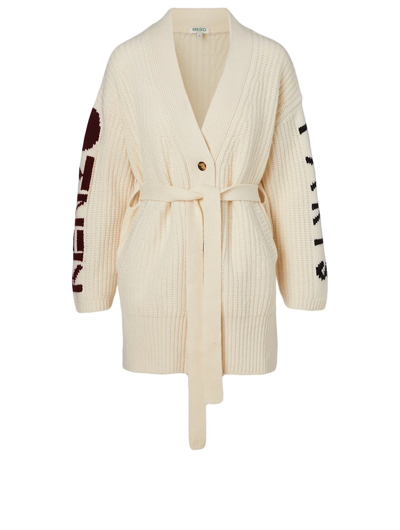 Wool Logo Cardigan