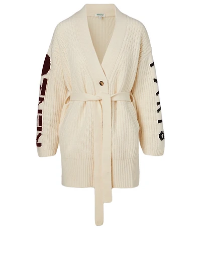 Wool Logo Cardigan